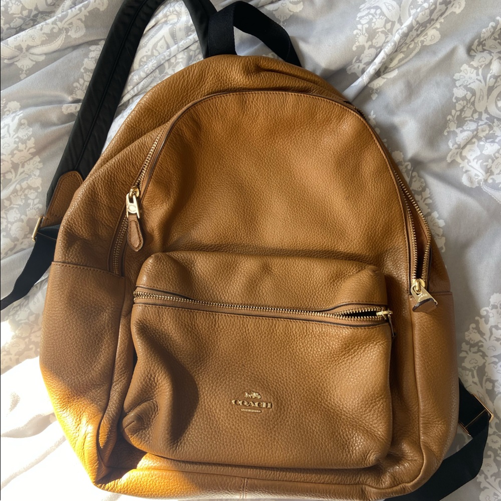 Coach Leather Backpack